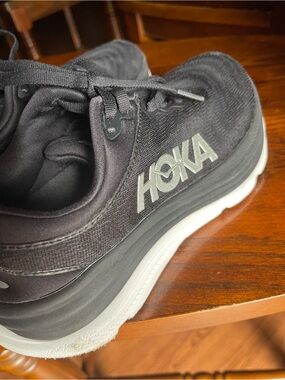 Hoka Black Athletic Sneakers with White Midsole